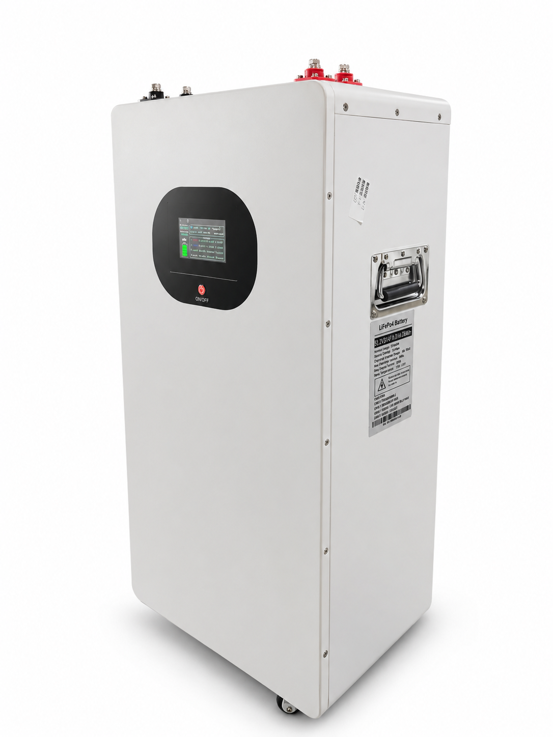 Huihang 16kWh LiFePO4 battery cabinet on white background
